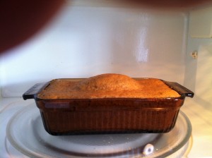 pumpkin bread from the microwave